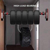 FLAVORA Pull Up Bar Doorway Exercise Bar Training Fitness in Black | Size: 0-12 m