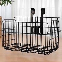 SPETLEK Strong Fitting Bike Shopping Basket Steel Wire Mesh in Black | Size: 0-12 m