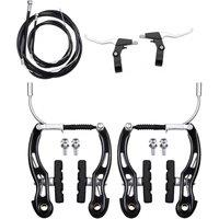 NESTLUNE Bicycle V-Brake Caliper Set Mountain Bike Brake in Black | Size: 0-18 m