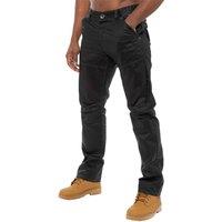 Enzo Men's Straight Leg Denim Jeans in Black | Size: 42S