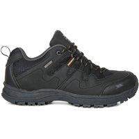 Trespass Men's Finley Low Cut Hiking Shoes in Jet Black | Size: 10