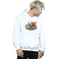 Disney Men's Wreck It Ralph Race Skull Hoodie in White | Size: XL