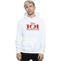 Disney Men's 101 Dalmatians Logo Hoodie in White | Size: XL