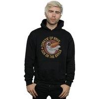 Disney Men's Frozen Olaf Sun On The Brain Hoodie in Black | Size: Large