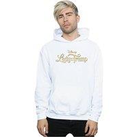 Disney Men's Lady & The Tramp Classic Logo Hoodie in White | Size: Large