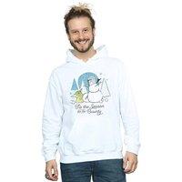 Star Wars Men's The Mandalorian Tis The Season Hoodie in White | Size: Large