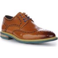 JUSTINREESS ENGLAND Men's 'James' Leather Shoes in Brown | Size: 8