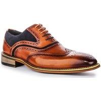 JUSTINREESS ENGLAND Men's 'Roman' Leather Shoes in Brown | Size: 8