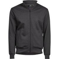 TEE JAYS Men's Plain Cardigan in Dark Grey | Size: XS