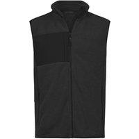 TEE JAYS Men's Mountain Fleece Body Warmer in Black | Size: Medium