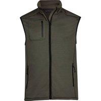 TEE JAYS Men's Fleece Stretch Body Warmer in Green | Size: Medium
