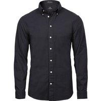 TEE JAYS Men's Perfect Oxford Shirt in Black | Size: Medium