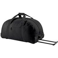 Bagbase Men's Wheelie Holdall Duffle Bag (105 Litres) in Black