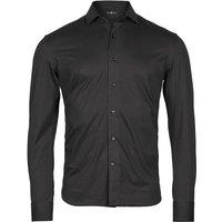 TEE JAYS Men's Active Stretch Shirt in Black | Size: 3XL