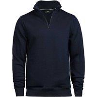 TEE JAYS Men's Half Zip Jumper in Navy | Size: 2XL