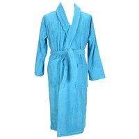 ARTG Men's Shawl Collar Robe in Aqua | Size: Large/XL
