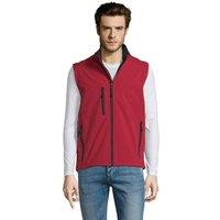 SOL'S Men's Rallye Softshell Sleeveless Gilet in Wine | Size: Medium