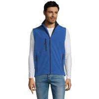 SOL'S Men's Rallye Softshell Sleeveless Gilet in Blue | Size: XL