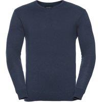 Russell Collection Men's Knitted V Neck Sleeveless Pullover in Navy | Size: Medium