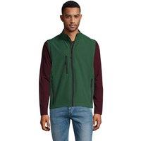 SOL'S Men's Rallye Softshell Sleeveless Gilet in Bottle Green | Size: XL