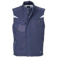 James and Nicholson Men's Craftsmen Strong Softshell Gilet in Navy | Size: Large
