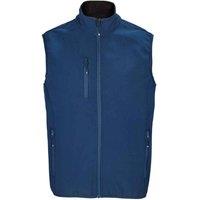 SOL'S Men's Falcon Softshell Zipped Body Warmer in Dark Blue | Size: 2XL