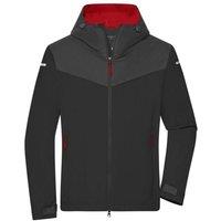 James and Nicholson Men's All Weather Soft Shell Jacket in Black | Size: Small