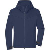 James and Nicholson Men's All Weather Soft Shell Jacket in Navy | Size: 3XL