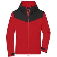 James and Nicholson Men's All Weather Soft Shell Jacket in Light Red | Size: XL
