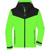 James and Nicholson Men's All Weather Soft Shell Jacket in Bright Green | Size: 2XL