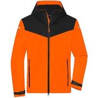 James and Nicholson Men's All Weather Soft Shell Jacket in Orange | Size: XL