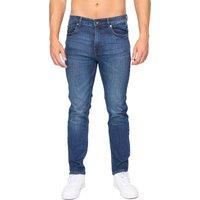 Bewley&Ritch Men's Abingdon Mid Wash Slim Jeans in Dark Blue | Size: 34R
