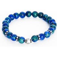 Addicted 2 Men's Friendship Handcrafted Sterling Silver Bracelet Lapis Lazuli Stones