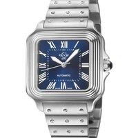 GV2 Lusso LX Men's Blue Dial, 316L Stainless Steel Bracelet in Silver