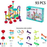Living and Home 93Pcs Marble Run Race Track Toy Set Construction Building Blocks Toys