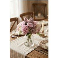 Living and Home Artificial Bouquet for Home Wedding Decoration in Purple