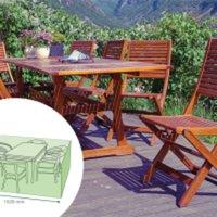 St Helens Home & Garden Water Resistant Rectangular Garden Table Cover in Green