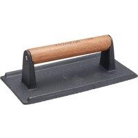 KitchenCraft Cast Iron Grill Press in Black