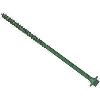 Forgefix Hexagonal/Torx Compatible Timber T30 Screws Green 7X200Mm Tub 50