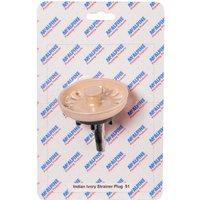 McAlpine CARD-51 Traditional Indian Ivory Strainer Plug - Plumbing - BSKTOP-ASII in Beige