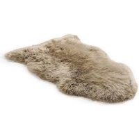 Infinity Leather Genuine Sheepskin Natural Soft Fluffy Real Wool Rug in Taupe | Size: 90 cm x 60 cm