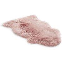 Infinity Leather Genuine Sheepskin Natural Soft Fluffy Real Wool Rug in Pink | Size: 90 cm x 60 cm