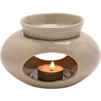 Hestia Pebble Shaped Wax Melt Burner in Beige