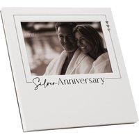 Amore by Juliana Wedding Gift Photo Frame Silver Anniversary - 6 x 4 in White
