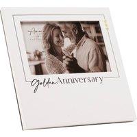 Amore by Juliana Wedding Gift Photo Frame Golden Anniversary - 6 x 4 in White