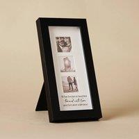 Amore by Juliana Wedding Gift Black Narrow Triple Frame