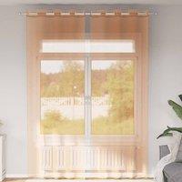 Berkfield Home Voile Curtains with Grommets 2 pcs Terracotta