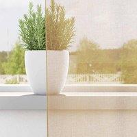 Berkfield Home Voile Curtains with Grommets 2 pcs Sand in Light Tan