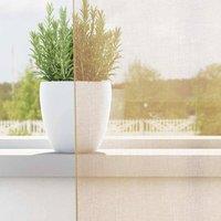 Berkfield Home Voile Curtains with Rod Pockets 2 pcs Sand in Light Sand