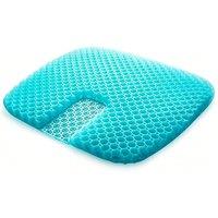 Quipulse Cooling Gel Honeycomb Large Seat Cushion in Blue